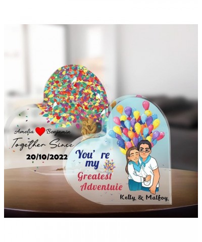 Personalized Acrylic Block Heart Custom Crystal Photo Block Personalized Gifts Mother Day Birthday for Women Mom Girls Grandm...