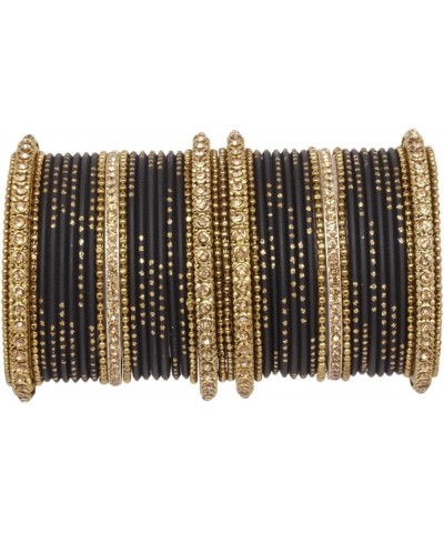 SANARA Indian Bollywood Unique Designer Bollywood Bangle set With Exclusive Kada made 42 pcs bangles Black 2.6 Inches $18.56 ...