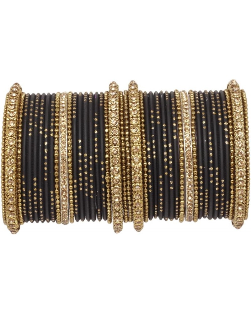 SANARA Indian Bollywood Unique Designer Bollywood Bangle set With Exclusive Kada made 42 pcs bangles Black 2.6 Inches $18.56 ...