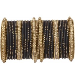 SANARA Indian Bollywood Unique Designer Bollywood Bangle set With Exclusive Kada made 42 pcs bangles Black 2.6 Inches $18.56 ...