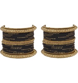 SANARA Indian Bollywood Unique Designer Bollywood Bangle set With Exclusive Kada made 42 pcs bangles Black 2.6 Inches $18.56 ...