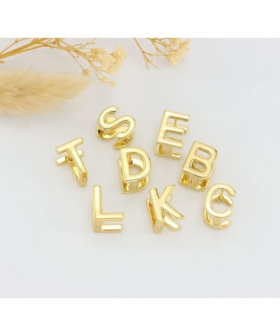 Chunky Gold Plated Initial Hoop Earrings for Women 14K Gold Plated Letters A-Z Hoop Earrings for Women S : Gold Plated $8.84 ...