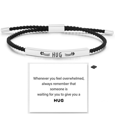 Remember Who The F You Are Motivational Tube Bracelet For Women, Adjustable Hand Bradied Wrap Stainless Steel To My Daughter/...