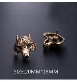 Retro Lion Animal Pin Brooch for Men Women Punk Buck Suit Tie Lapel Pin Cool Animal Bull Eagle Lion Wolf Head Collar Brooch S...