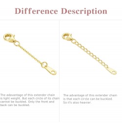 14k Gold 1"/1.5"/2"/2.5"/3"/4"/5"/6" Necklace Bracelet Extender Chain, Necklace Extender Gold 14k, Durable Removable Gold Cha...