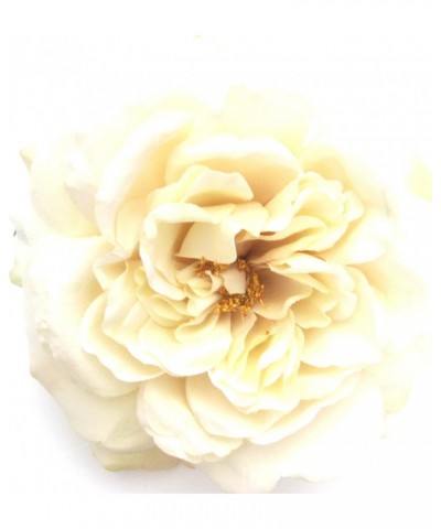 Full 5.5" Cream White Rose Silk Flower Brooch Pin $13.89 Brooches & Pins