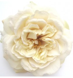 Full 5.5" Cream White Rose Silk Flower Brooch Pin $13.89 Brooches & Pins