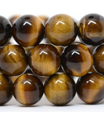 Gem Semi Precious Gemstone 10mm Round Beads Stretch Bracelet 7 Inch Unisex A Grade Golden Tiger Eye $8.99 Bracelets