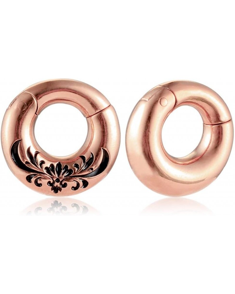 2 PCS Hypoallergenic 316 Stainless Steel Halo Ear Hangers Basic Hot Ear Weights Gauges Plugs for Stretched Lobe Body Jewelry ...