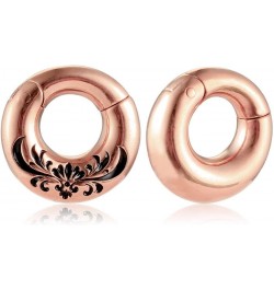 2 PCS Hypoallergenic 316 Stainless Steel Halo Ear Hangers Basic Hot Ear Weights Gauges Plugs for Stretched Lobe Body Jewelry ...