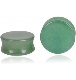 Green Jade Natural Stone Double Flared Flesh Plugs Tunnels Ear Gauges Stretcher Expander Kit 1 Pair 2g(6mm) $9.11 Body Jewelry