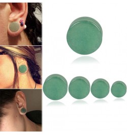 Green Jade Natural Stone Double Flared Flesh Plugs Tunnels Ear Gauges Stretcher Expander Kit 1 Pair 2g(6mm) $9.11 Body Jewelry