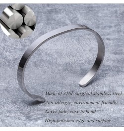 Stainless Steel Inspiration Mantra Cuff Bangle Bracelet Graduation Gift Best Fucking Bitches $9.52 Bracelets