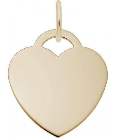 Classic Large Heart Charm (Choose Metal) by Rembrandt Gold-Plated Sterling Silver $19.50 Bracelets