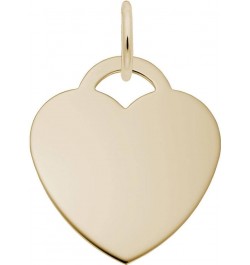 Classic Large Heart Charm (Choose Metal) by Rembrandt Gold-Plated Sterling Silver $19.50 Bracelets