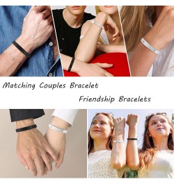 Matching Couples Bracelets for Women Men Long Distance Bracelets for Couples His Hers Bracelets Relationship Bracelets Annive...