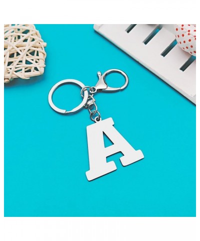 Letter Key Chains Women Alphabet Letter A-Z Keychain Alphabet Initial Pendant with Key Ring Letter Key Chains Men Alphabet Le...