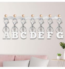 Letter Key Chains Women Alphabet Letter A-Z Keychain Alphabet Initial Pendant with Key Ring Letter Key Chains Men Alphabet Le...