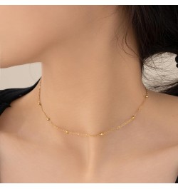 Gold Layer Necklace for Women Initial Necklaces for Women Letter Choker Satellite Chain Necklace Gifts for Women Teen Girls 1...