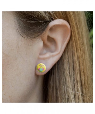 I'm A Peeple Person Peeps Novelty Silver Plated Stud Earrings $9.68 Earrings