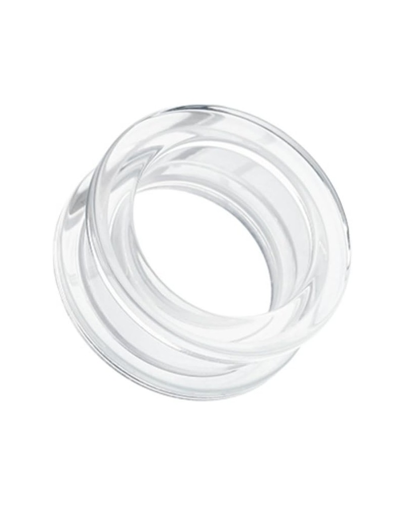 Basic Acrylic Screw-Fit WildKlass Ear Gauge Tunnel Plug (Sold as Pairs) 0 GA Clear $11.12 Body Jewelry