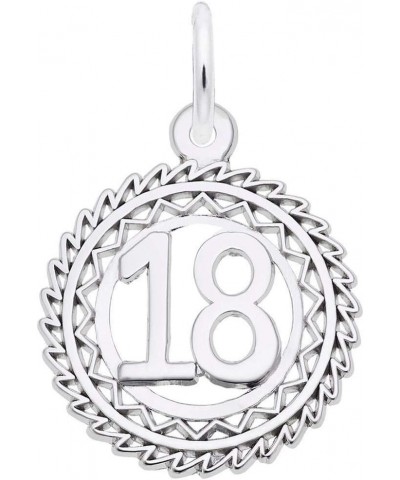 Sterling Silver Number 18 Charm $17.84 Bracelets