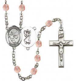 October Birth Month Prayer Bead Rosary with Patron Saint Centerpiece, 19 Inch Saint Christopher Basketball $58.84 Necklaces