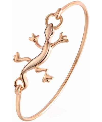 Vintage Animal Lizard Bangle Bracelet Easy Open Hook Bangle Animal Wrist Jewelry rose gold color $11.43 Bracelets