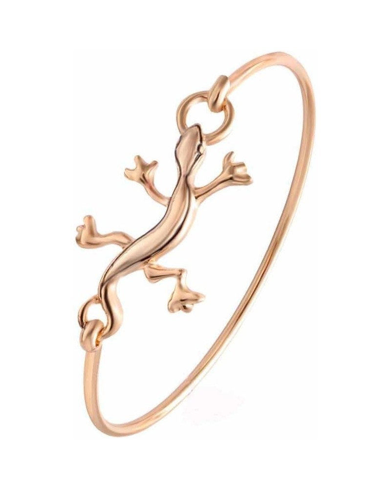 Vintage Animal Lizard Bangle Bracelet Easy Open Hook Bangle Animal Wrist Jewelry rose gold color $11.43 Bracelets