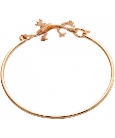 Vintage Animal Lizard Bangle Bracelet Easy Open Hook Bangle Animal Wrist Jewelry rose gold color $11.43 Bracelets