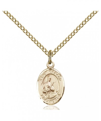 14KT Gold Filled Catholic Patron Saint Petite Charm Medal, 1/2 Inch Saint Gerard Majella $42.50 Pendants