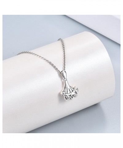 Sterling Silver CZ Horse Stirrup Pendant Necklace 1Broccoli /Silver $24.12 Necklaces