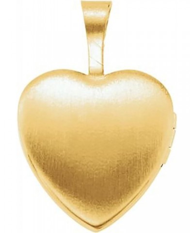 Cross Ladies Heart Locket, Yellow Gold Plated Sterling Silver $16.84 Necklaces