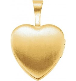 Cross Ladies Heart Locket, Yellow Gold Plated Sterling Silver $16.84 Necklaces