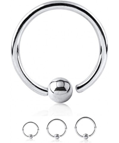 10 PC 18G 20G 16G 1/4" 5/16" 3/8" Fixed Ball Steel Captive Bead Ring CBR Body Jewelry 20G | 3/8" (10mm) $17.09 Body Jewelry