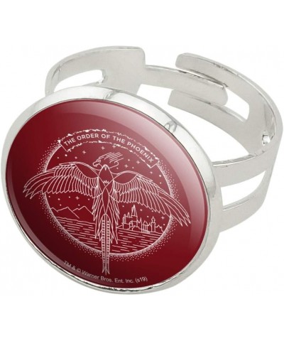 Harry Potter The Order of the Phoenix Silver Plated Adjustable Novelty Ring Silver $10.79 Rings