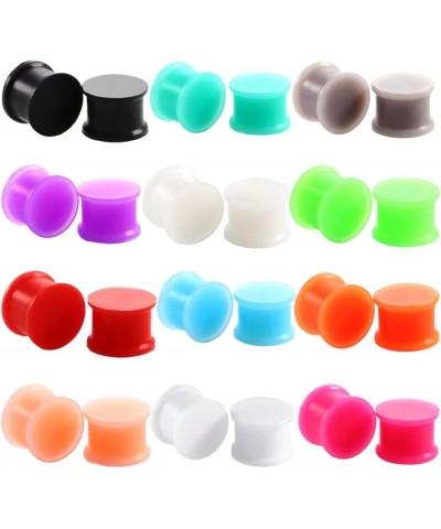 24PCS Silicone Gauges Tunnels, Gauges Tunnels Silicone Ear Plugs Piercing Tunnels Gauges Colorful Round 14.0 Millimeters $10....