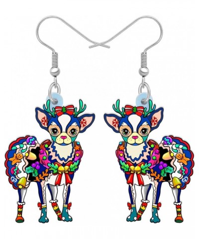 Acrylic Drop Chihuahuas Dog Pets Earrings Funny Design Lovely Gift For Girl Women Fashion Jewelry Sky $7.53 Earrings