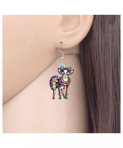 Acrylic Drop Chihuahuas Dog Pets Earrings Funny Design Lovely Gift For Girl Women Fashion Jewelry Sky $7.53 Earrings