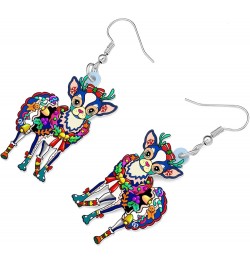 Acrylic Drop Chihuahuas Dog Pets Earrings Funny Design Lovely Gift For Girl Women Fashion Jewelry Sky $7.53 Earrings