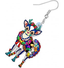 Acrylic Drop Chihuahuas Dog Pets Earrings Funny Design Lovely Gift For Girl Women Fashion Jewelry Sky $7.53 Earrings