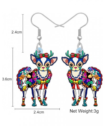 Acrylic Drop Chihuahuas Dog Pets Earrings Funny Design Lovely Gift For Girl Women Fashion Jewelry Sky $7.53 Earrings