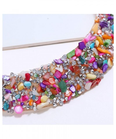 Rhinestone Collar Gold Metal Necklace For Women Statement Collars Necklaces Jewelry accessories Sets 3pcs colorful sets $14.3...