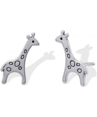 Jewelry Sterling Silver Giraffe Stud Earrings $15.59 Earrings