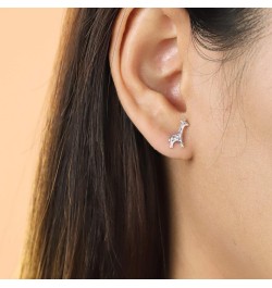 Jewelry Sterling Silver Giraffe Stud Earrings $15.59 Earrings