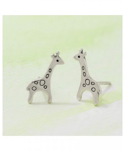 Jewelry Sterling Silver Giraffe Stud Earrings $15.59 Earrings