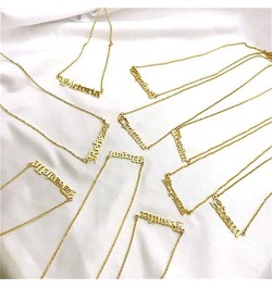 Old English Nameplate Necklaces for Women 18 Inch Gold Plated Name Necklace Taylor $15.87 Necklaces