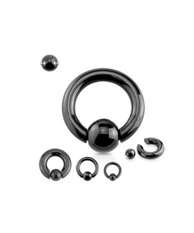 5mm 316l Surgical Steel Captive Bead Piercing Hoop 4G PA Ring Ear Gauges Spring Action CBR for Women Men 1/2 inch 12mm 4G (5m...