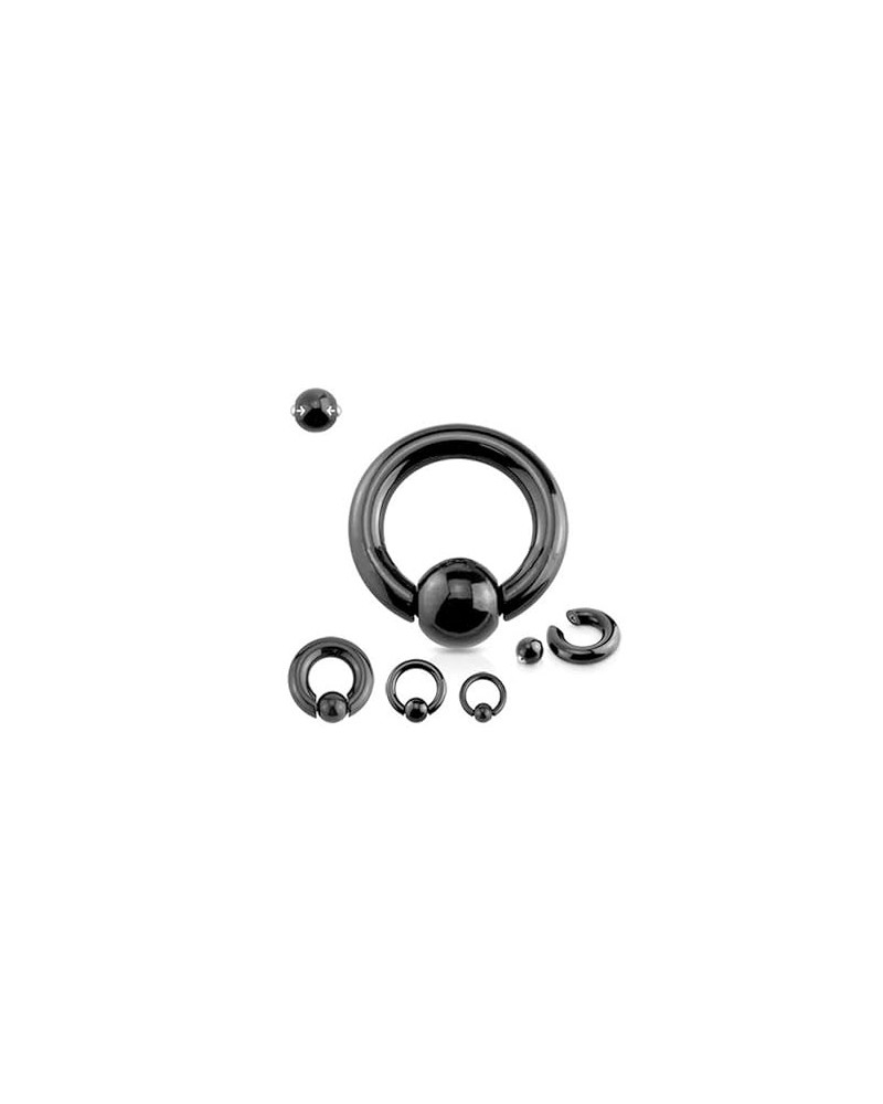 5mm 316l Surgical Steel Captive Bead Piercing Hoop 4G PA Ring Ear Gauges Spring Action CBR for Women Men 1/2 inch 12mm 4G (5m...