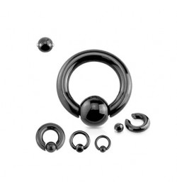 5mm 316l Surgical Steel Captive Bead Piercing Hoop 4G PA Ring Ear Gauges Spring Action CBR for Women Men 1/2 inch 12mm 4G (5m...